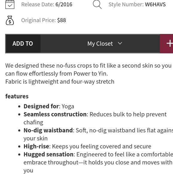 Lululemon Flow & Go Crop - Picture 15 of 15